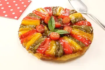 Tarte tatin aux 3 poivrons