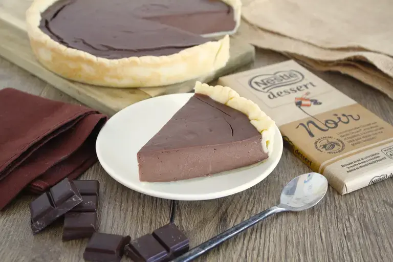 Flan pâtissier au chocolat noir