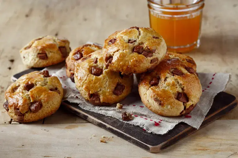 Scones aux pépites de chocolat praliné