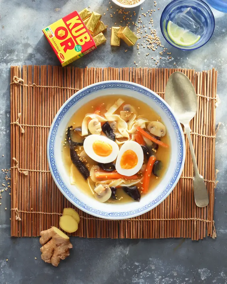 Tagliatelles soupe Miso