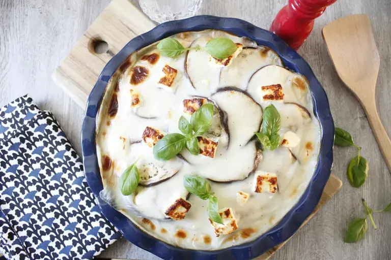 Moussaka d'agneau à la feta