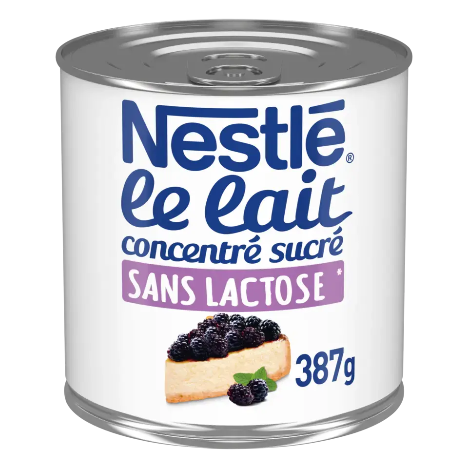 NESTLE Sweetened Condensed Milk Skim Lactose Free Can 6x387g FR