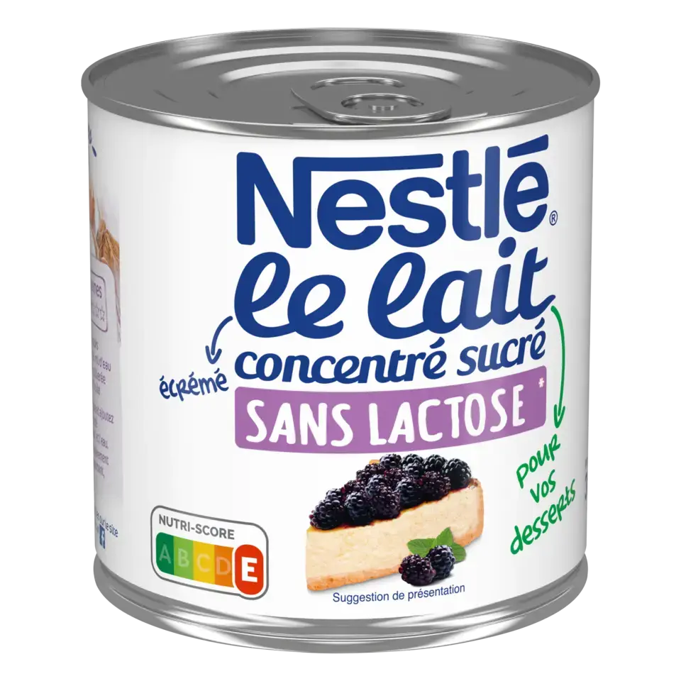 NESTLE Sweetened Condensed Milk Skim Lactose Free Can 6x387g FR