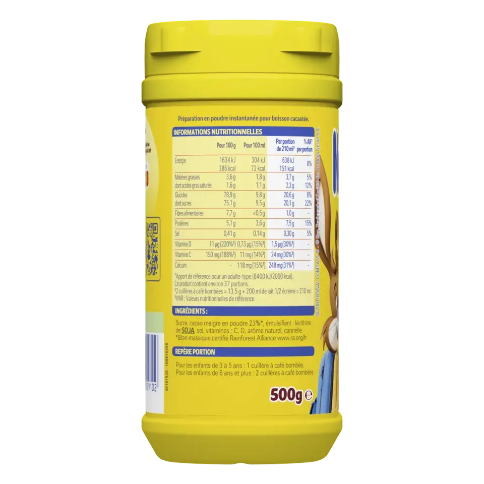 composition de Nesquik