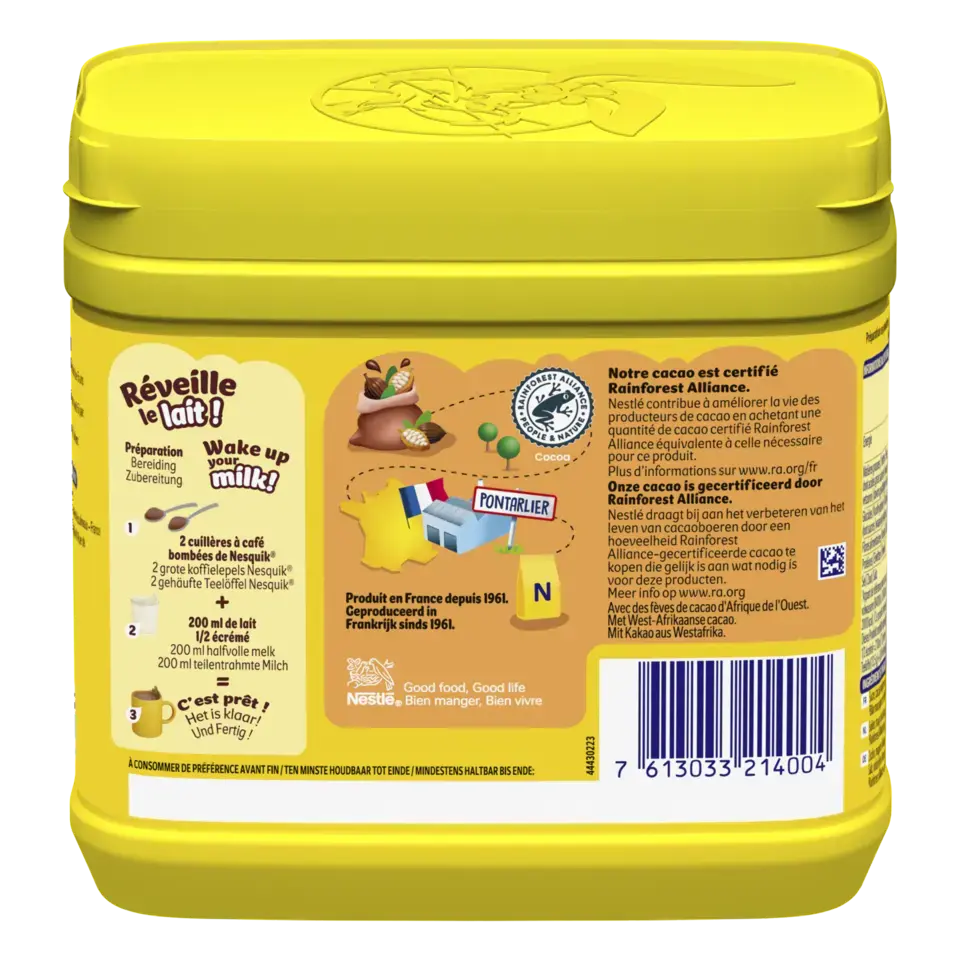 NESQUIK EXTRA CHOCO Plasticbox Tub 12x600g XE