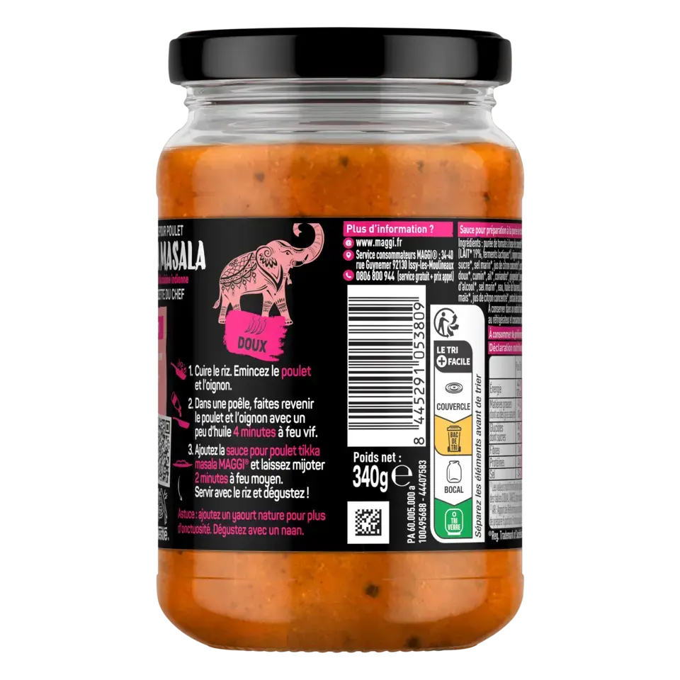 MAGGI MAGIC ASIA Tikka Massala Sauce Jar 340g FR