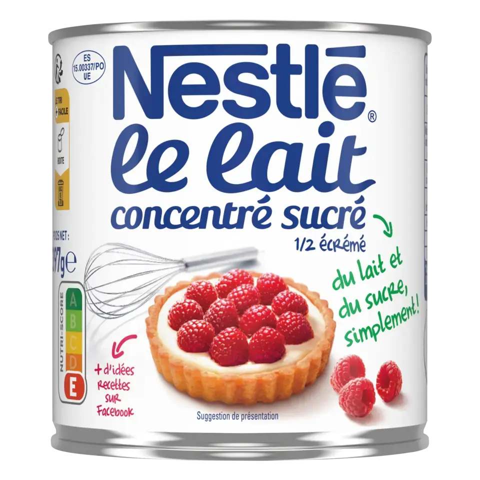 NESTLE Sweetened Condensed Milk 4% Fat Can 12x397gr FR