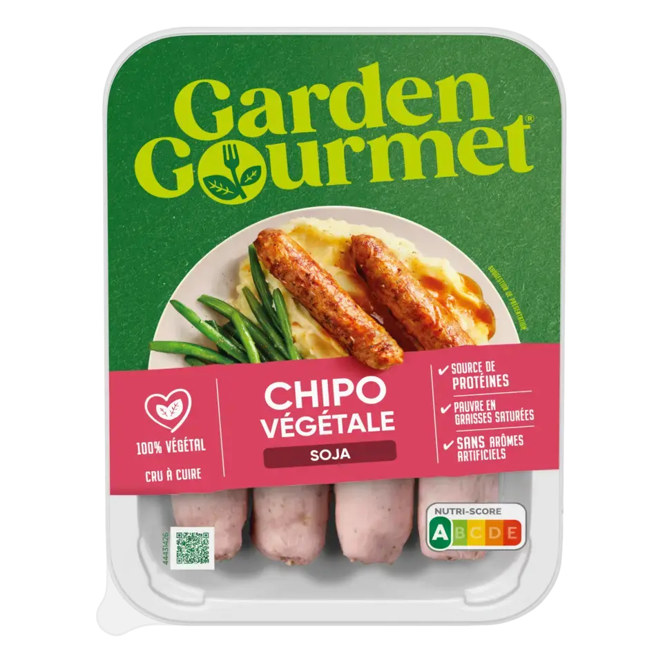 GARDEN GOURMET Sensational Sausage Chipolata Peel Pack 56x180g FR