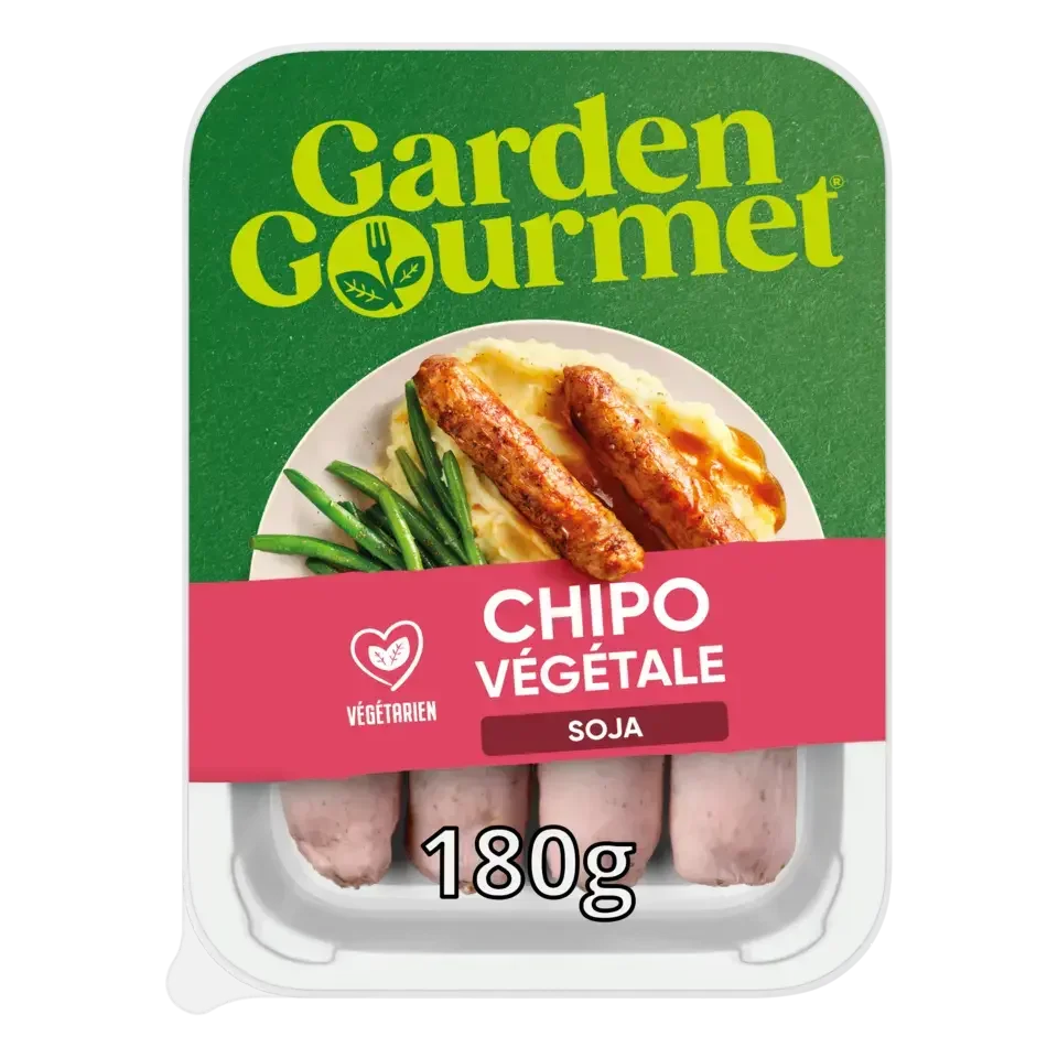 GARDEN GOURMET Sensational Sausage Chipolata Peel Pack 56x180g FR