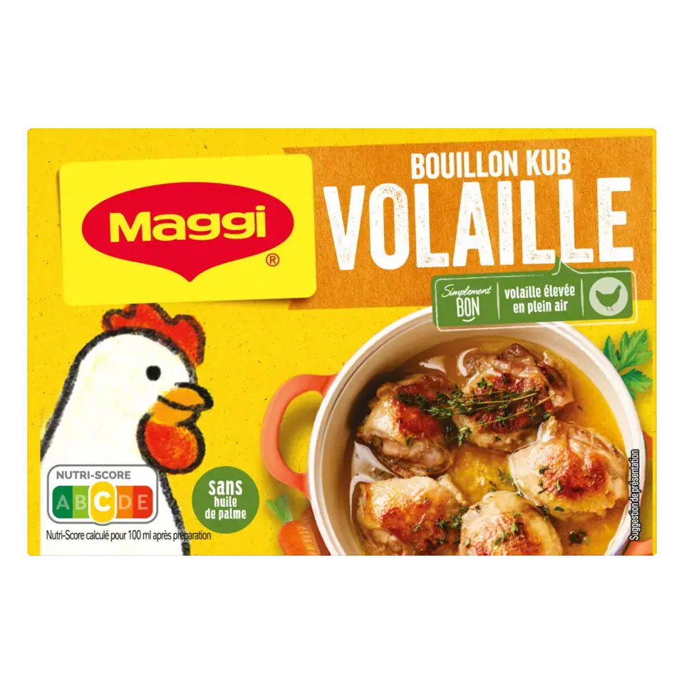 MAGGI Bouillon Poultry FR Carton 80g
