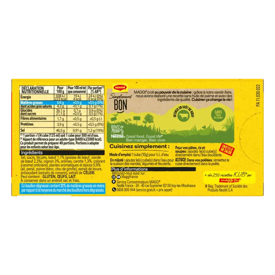 MAGGI Bou Pot-Au-Feu Fat Free Carton 20x120g FR