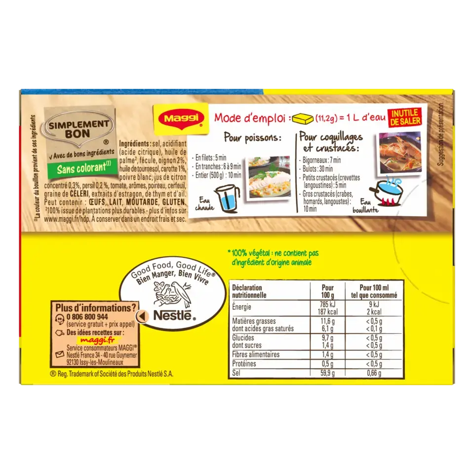 MAGGI Court-Bouillon H Carton 20x89.6g FR