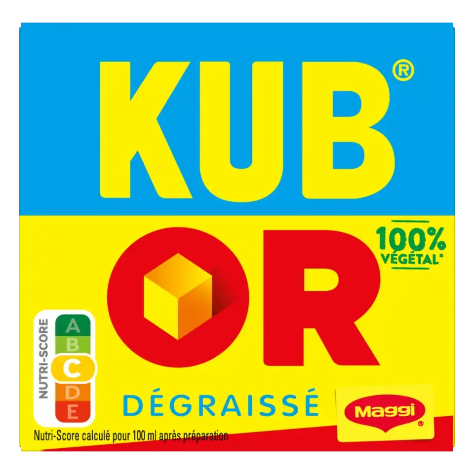 MAGGI KUBOR Bouillon Fat Free Box 15x128g FR