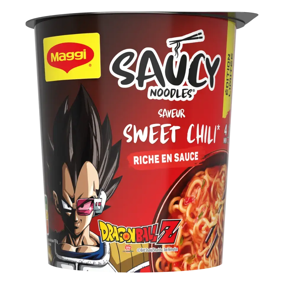 MAGGI Cup Noodle Sweet Chili Dragon Ball Z Cup 8x75g XE