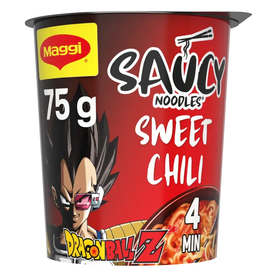 MAGGI Cup Noodle Sweet Chili Dragon Ball Z Cup 8x75g XE