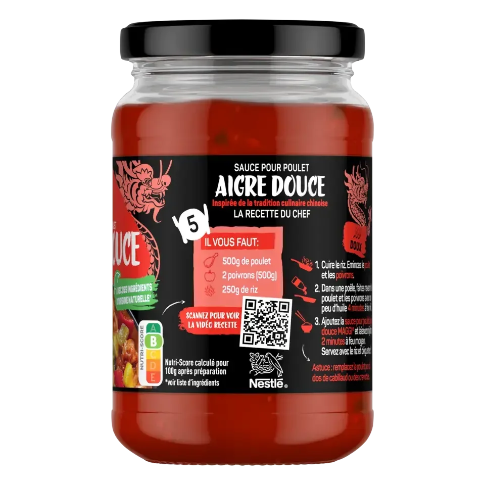 MAGGI MAGIC ASIA Sweet &amp; Sour Sauce Jar 6x355g FR