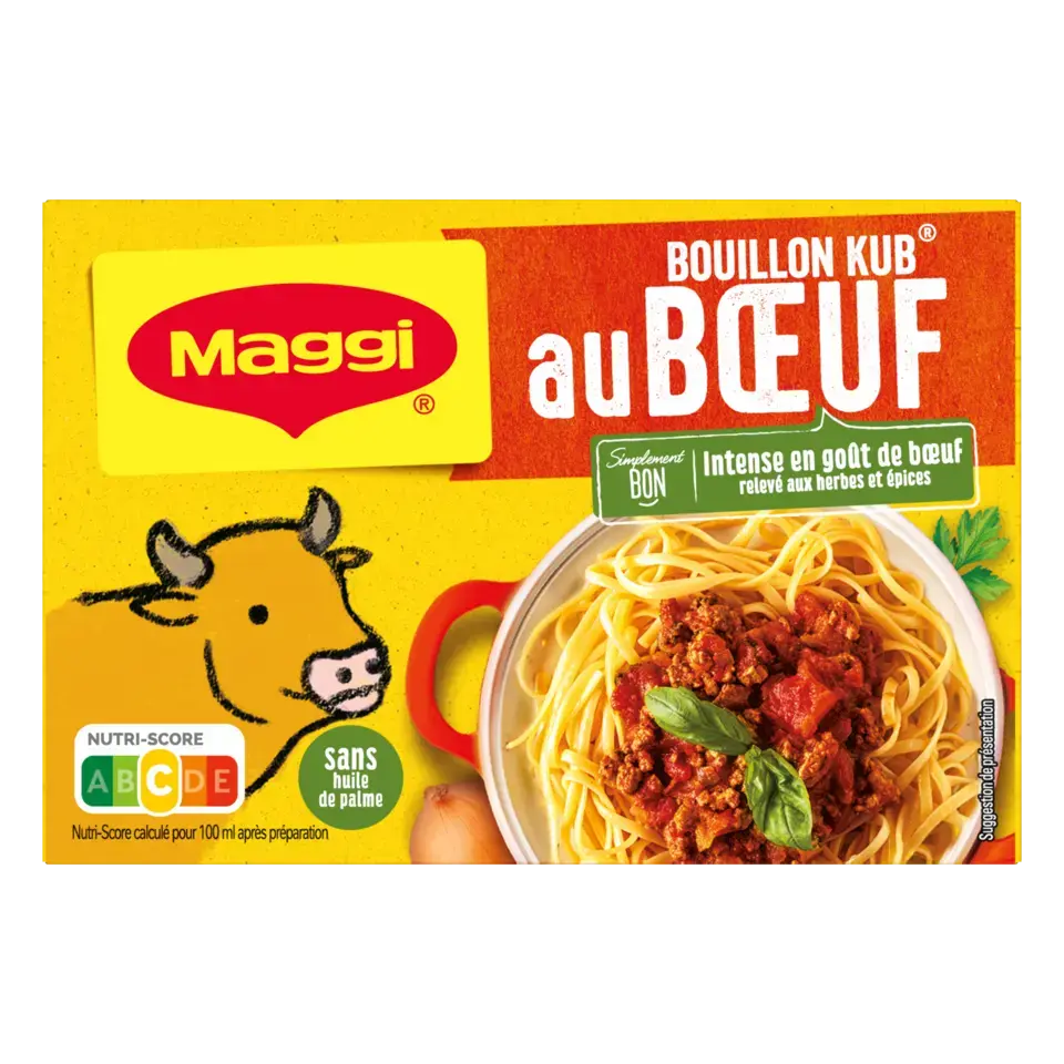 MAGGI Bouillon Beef Carton 80g FR