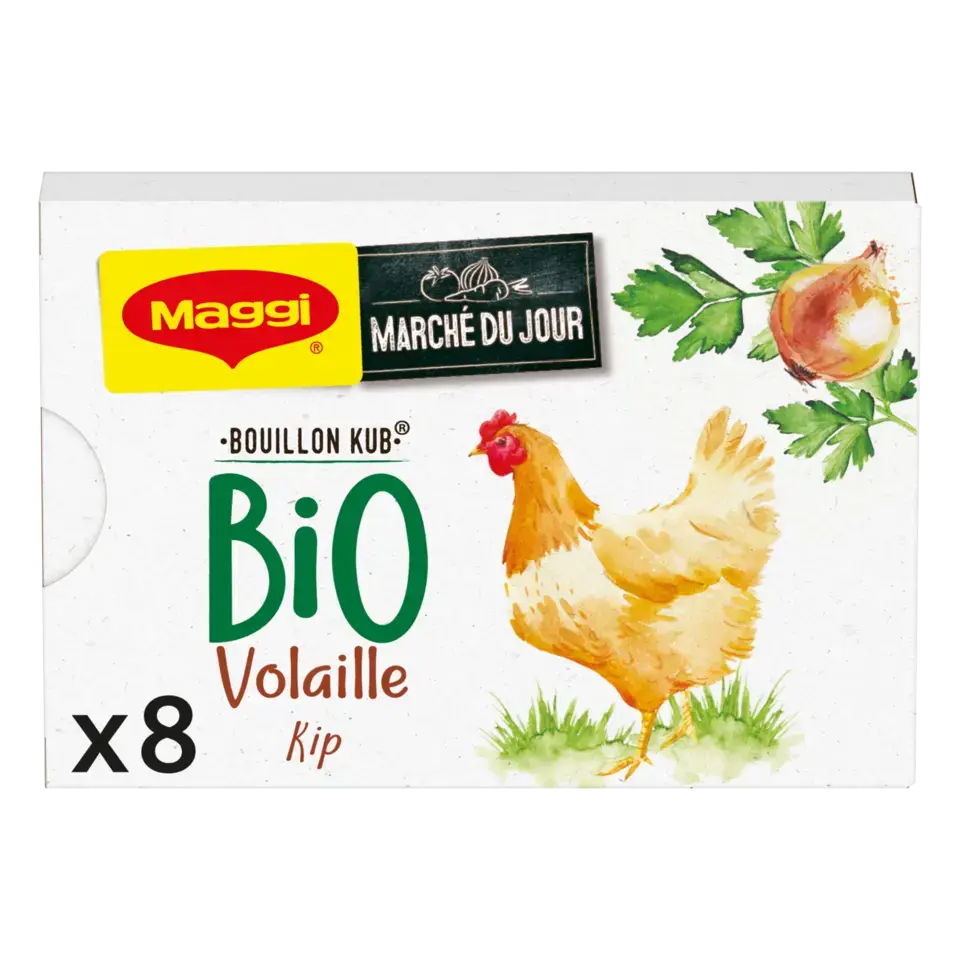 MAGGI Bouillon Chicken Organic Carton 80g FR