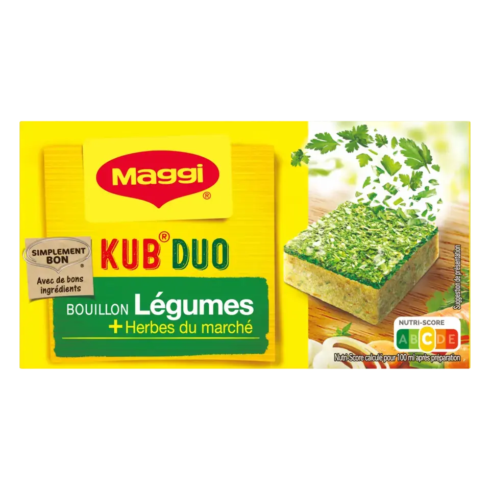 MAGGI Bouillon Duo Vegetable Carton 20x105g FR