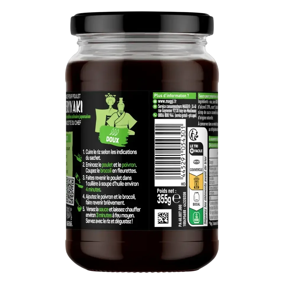 MAGGI MAGIC ASIA Teriyaki Sauce Ready To Heat Jar 355g FR