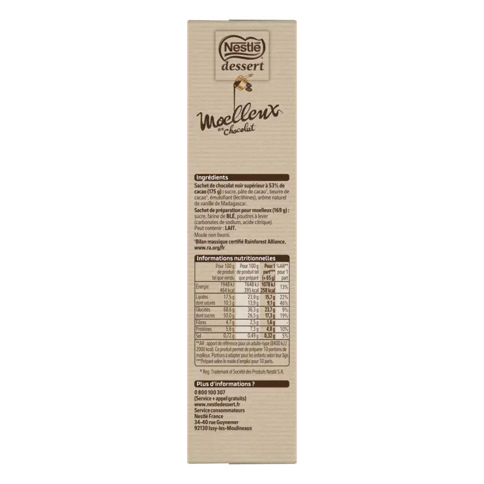 DESSERT Preparation Cake Soft Chocolate Box 10x344g FR