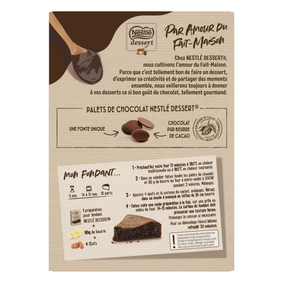 DESSERT Preparation Cake Fondant Chocolate Box 10x317g FR