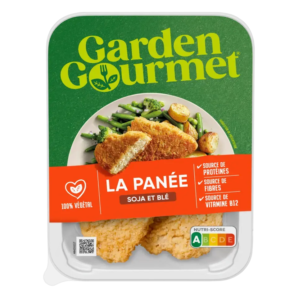 GARDEN GOURMET Schnitzel Soya &amp; Wheat Peel Pack 4x207g FR