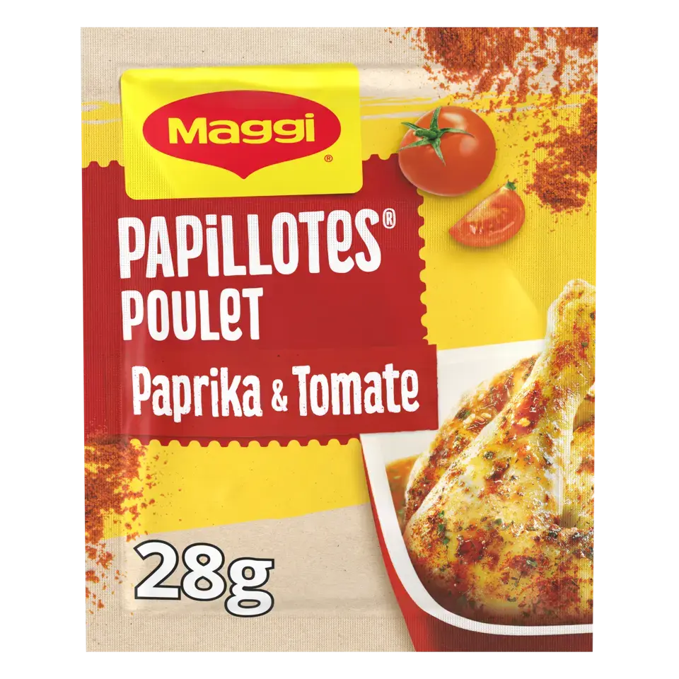 MAGGI Papillotes Chicken Paprika Tomato Sachet 16x28g FR