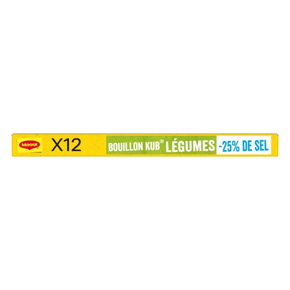 MAGGI Bouillon Vegetable Low Salt Carton 20x120g FR