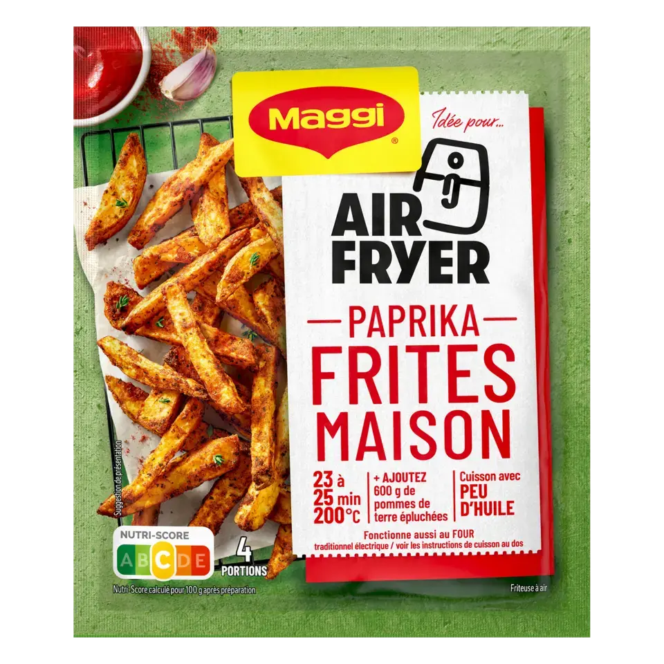 MAGGI FIX Air Fryer Frites Paprika Sachet 16x34g XE