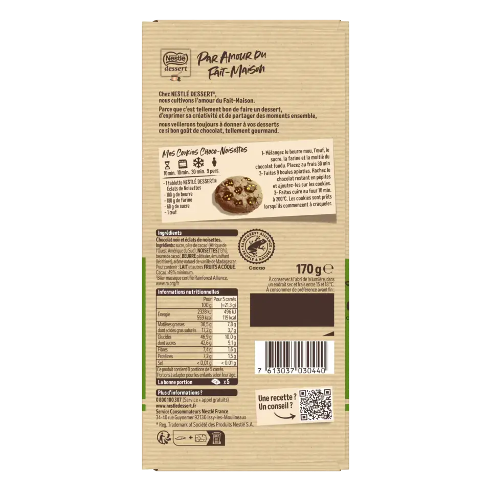 DESSERT Dark Hazelnut Wrapper 19x170g FR