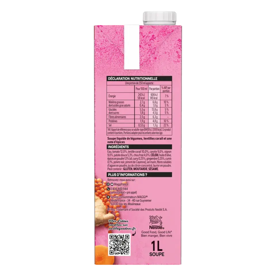 MAGGI Liquid Soup Indian Brick 6x1L FR