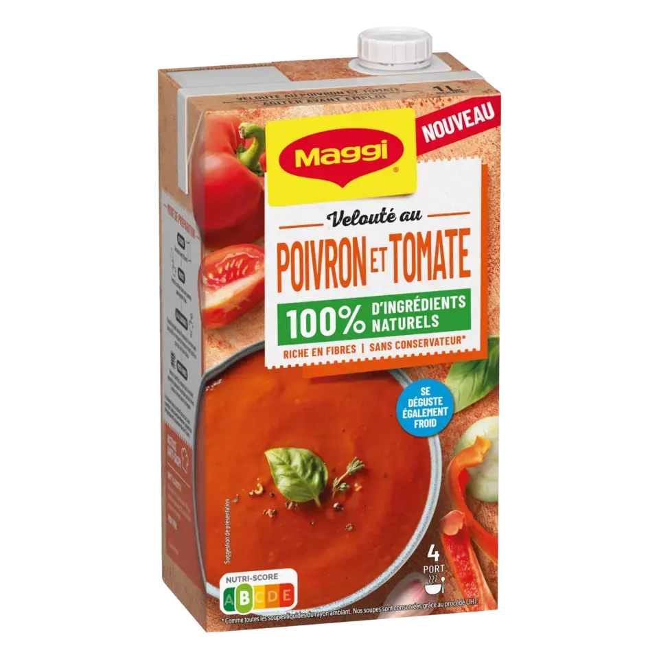 MAGGI Liquid Soup Tomato Red Pepper Brick 6x1L FR