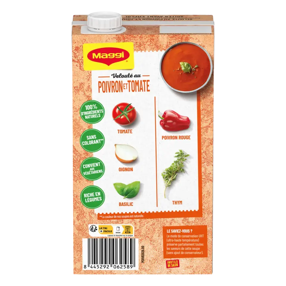 MAGGI Liquid Soup Tomato Red Pepper Brick 6x1L FR