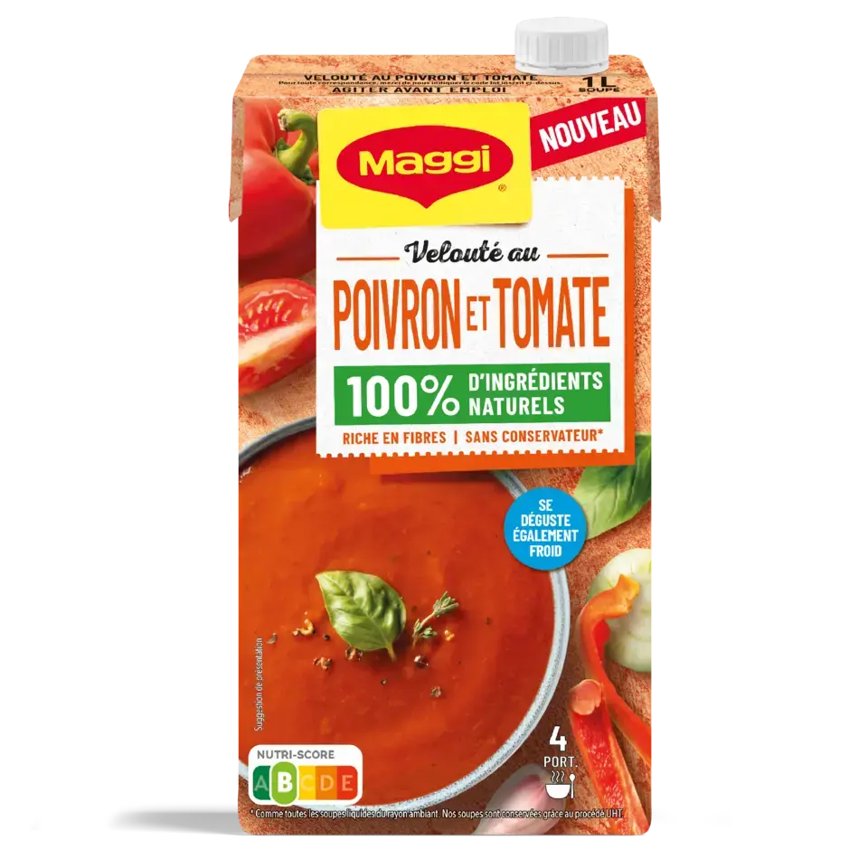 MAGGI Liquid Soup Tomato Red Pepper Brick 6x1L FR