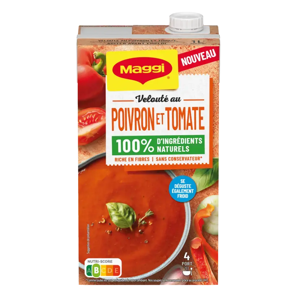 MAGGI Liquid Soup Tomato Red Pepper Brick 6x1L FR
