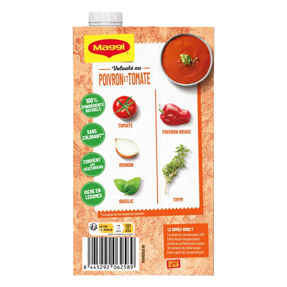MAGGI Liquid Soup Tomato Red Pepper Brick 6x1L FR