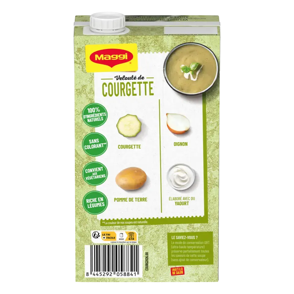 MAGGI Liquid Soup Zucchini &amp; Yogurt Brick 6x1L FR