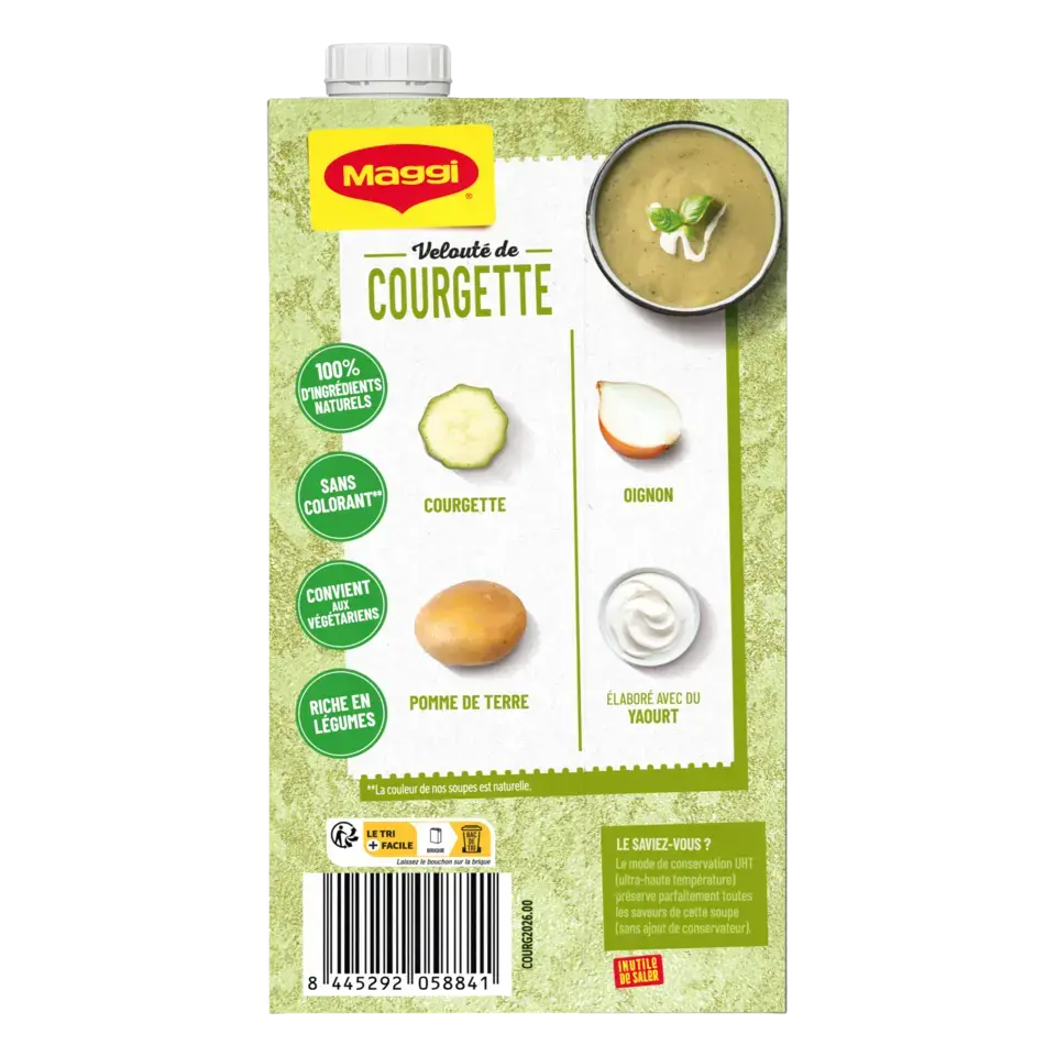 MAGGI Liquid Soup Zucchini &amp; Yogurt Brick 6x1L FR