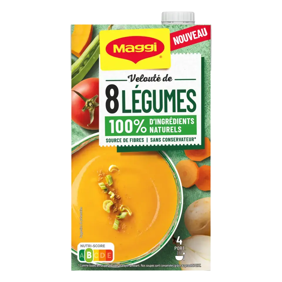 MAGGI Liquid Soup 8 Vegetable Brick 6x1L FR