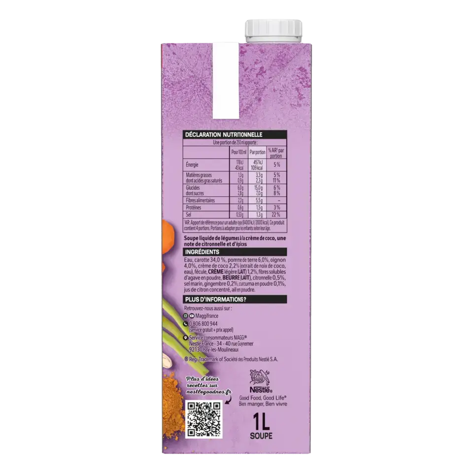 MAGGI Liquid Soup Thai Brick 6x1L FR