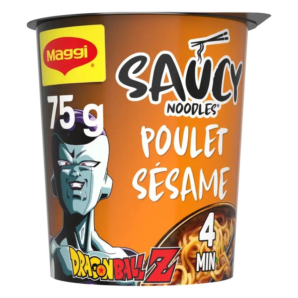 MAGGI Cup Noodle Sesame Chicken Dragon Ball Z Cup 8x75g XE