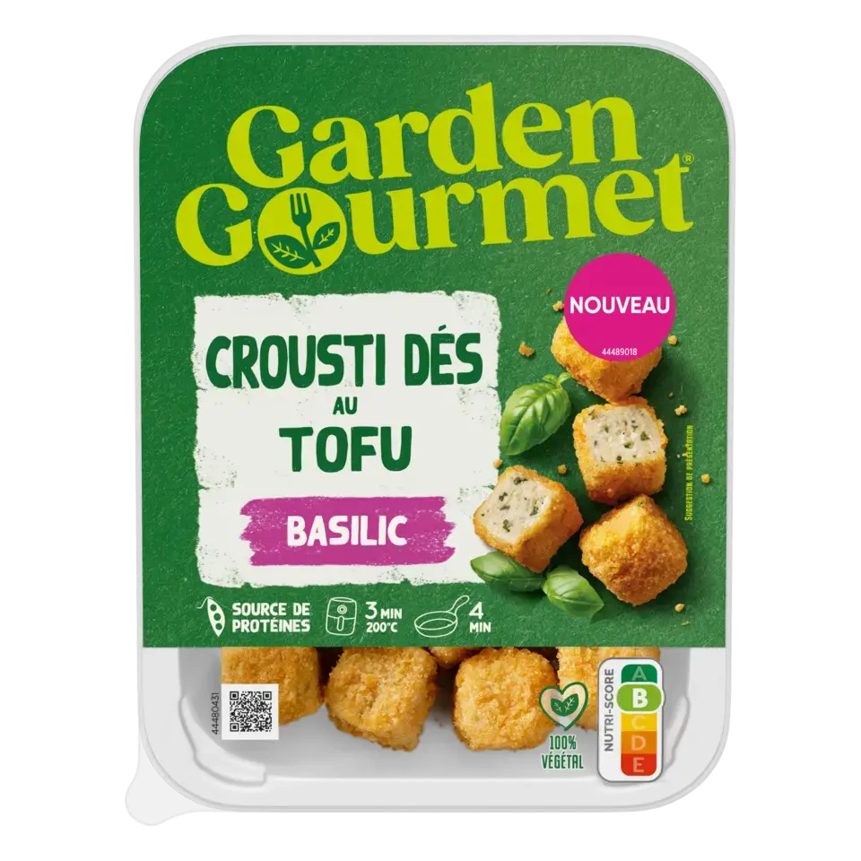 GARDEN GOURMET Tofu Crunchy Cubes Peel Pack 48x160g FR
