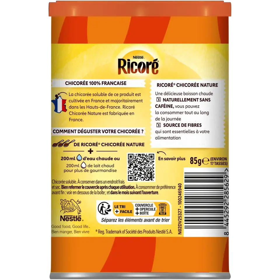 RICORE Chicory Plain Metal Tin 6x85g FR