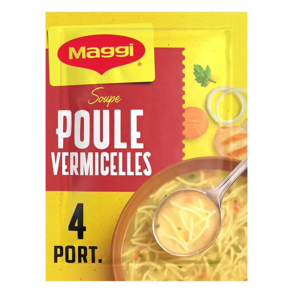 MAGGI SAVEUR A L'ANCIENNE Soup Bou Chicken Vermicelli Pouch 20x65g FR