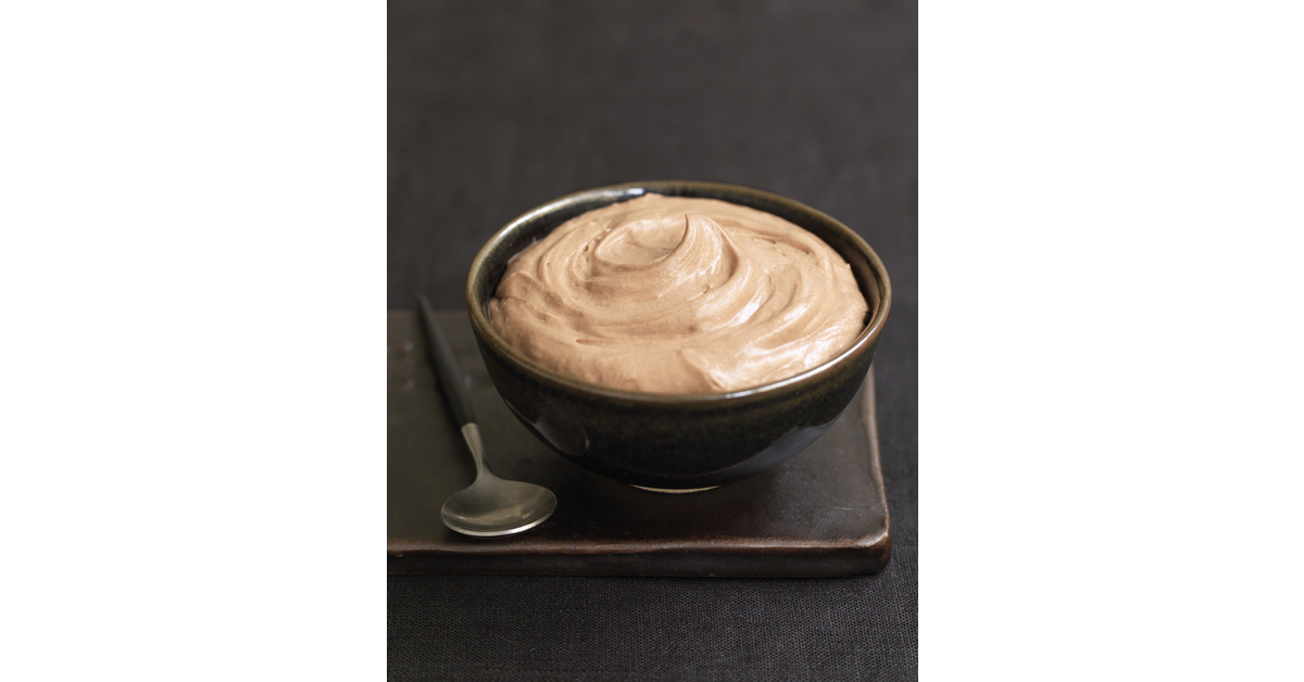 Mousse au chocolat praliné