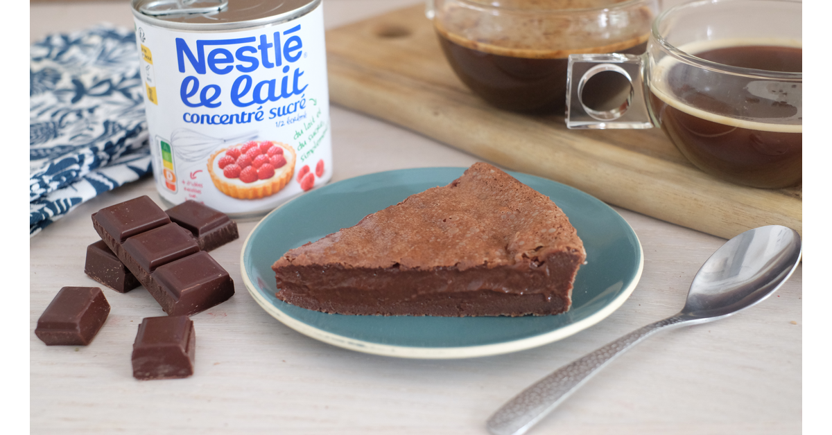 Fondant au chocolat au lait concentré