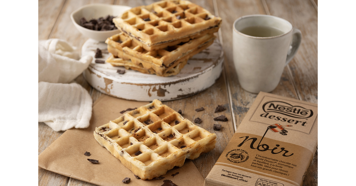 Gaufres aux pépites de chocolat