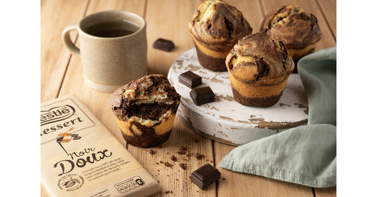 Muffins marbrés