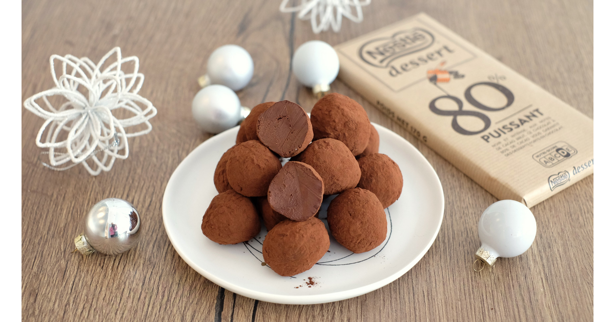 Truffes au chocolat 80%